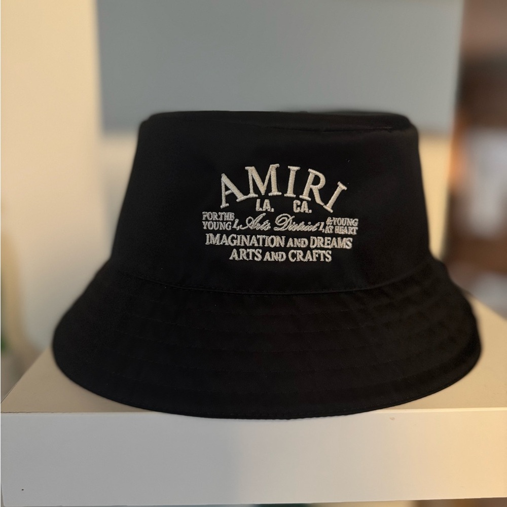 AMIRI black Bucket Hat